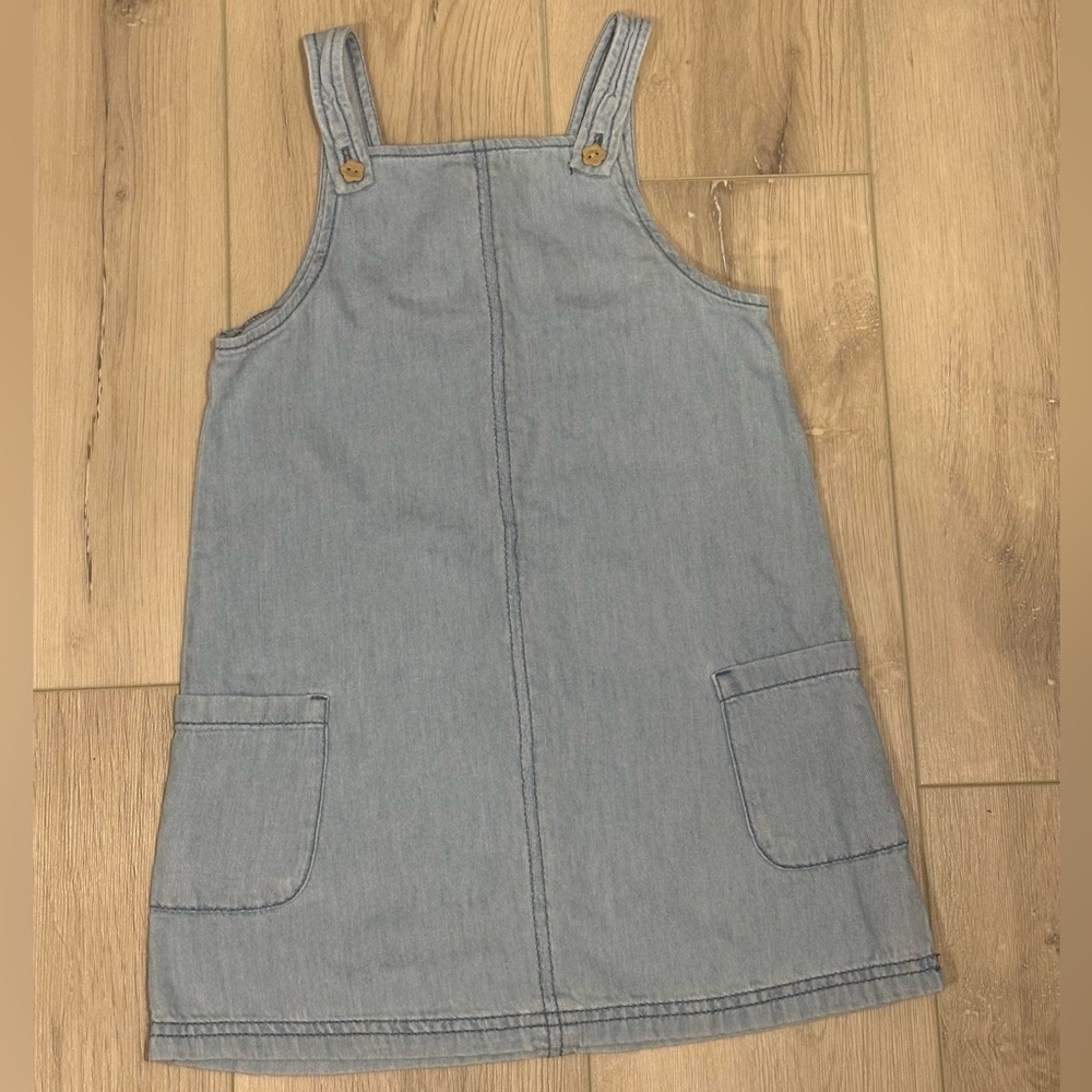 Old Navy Light Blue Kids Overall Dress